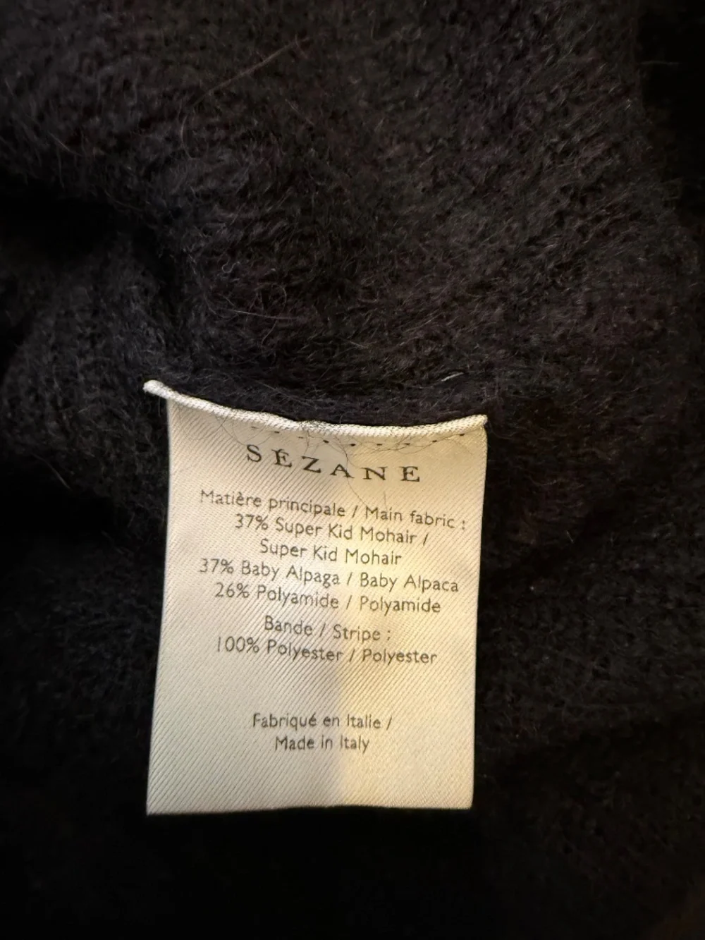 Sezane Alma Cardigan Noir. - Size XS